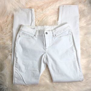 Ann Taylor White Straight Leg Jeans